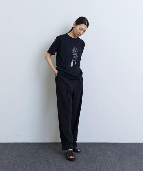 tシャツ 「アーティストコラボ」LOISIR×TORANEKOBONBONイラストプリントTシャツ レディース LOISIR tシャツ 「アーティストコラボ」LOISIR×TORANEKOBONBON