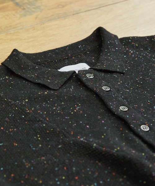 EMMA CLOTHES(エマクローズ)の「切替ミリタリージープニットポロシャツ(ポロシャツ・メンズ・ブラック/モカ/オリーブ/アイボリー/ブラック系1・M/L)」の21枚目の写真