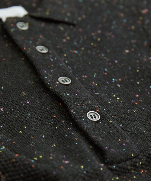 EMMA CLOTHES(エマクローズ)の「切替ミリタリージープニットポロシャツ(ポロシャツ・メンズ・ブラック/モカ/オリーブ/アイボリー/ブラック系1・M/L)」の22枚目の写真