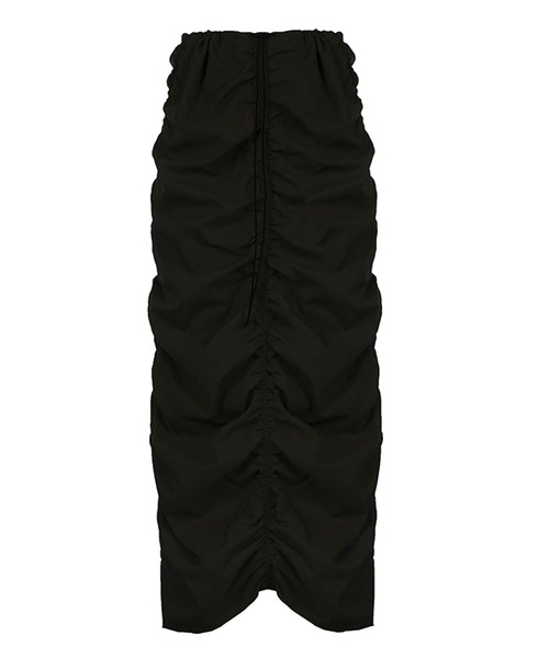 ANOTHER S(アナザーエス)の「ギャザーロングスカート(スカート・レディース・グリーン/ブラック・FREE)」の1枚目の写真