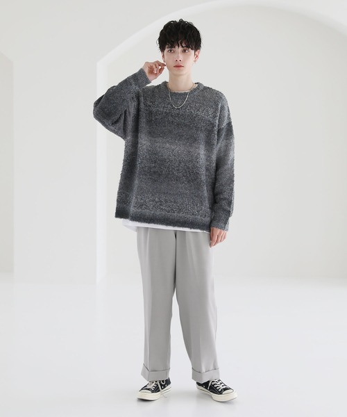 ETELIO（エテリオ）の「センタープレスロールアップスラックス（スラックス・メンズ・ブラック/チャコール/ブラウン/ライトグレー/ブラック系・L/M/S）」の21枚目の写真