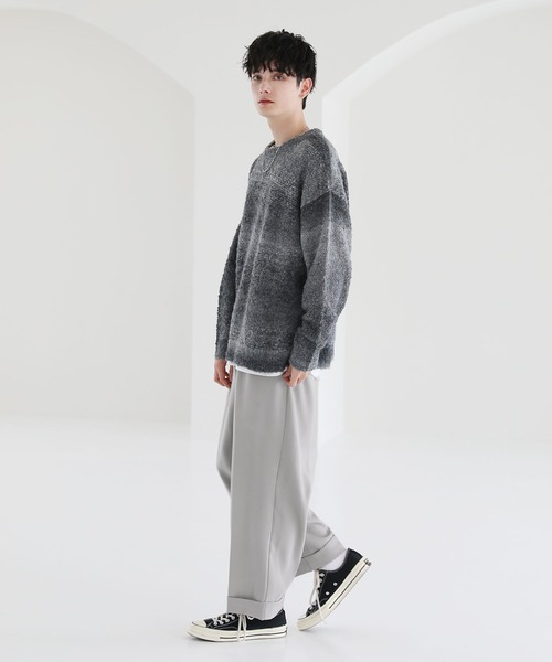 ETELIO（エテリオ）の「センタープレスロールアップスラックス（スラックス・メンズ・ブラック/チャコール/ブラウン/ライトグレー/ブラック系・L/M/S）」の22枚目の写真