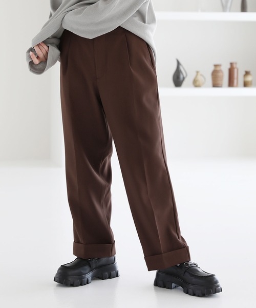 センタープレスロールアップスラックス（スラックス）｜ETELIO