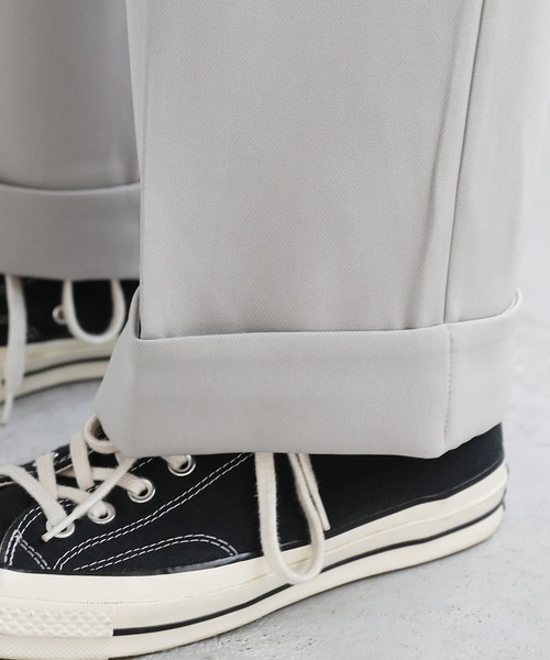 ETELIO（エテリオ）の「センタープレスロールアップスラックス（スラックス・メンズ・ブラック/チャコール/ブラウン/ライトグレー/ブラック系・L/M/S）」の17枚目の写真