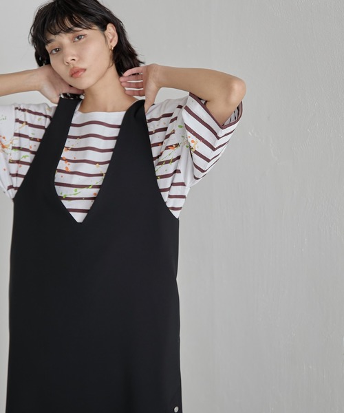 MONT KEMMEL(モンケメル)の「《別注》【MONT KEMMEL(モン ケメル)】ペイントボーダーTシャツ(Tシャツ/カットソー・レディース・ホワイト系1/ブラック/ホワイト/ホワイト×ブラック・FREE)」の17枚目の写真
