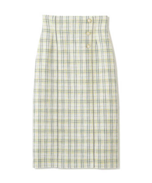 PROPORTION BODY DRESSING（プロポーションボディドレッシング）の「ハイウエストチェックタイトスカート / 1213120405（スカート・レディース・グレー/ベージュ/ライトグリーン・X-SMALL/MEDIUM/SMALL）」の12枚目の写真