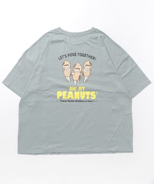 SpRay（スプレイ）の「ピーナッツプリントＴシャツ（Tシャツ/カットソー・レディース・オートミール/オフホワイト/ミント/ブラック/イエロー・FREE）」の15枚目の写真
