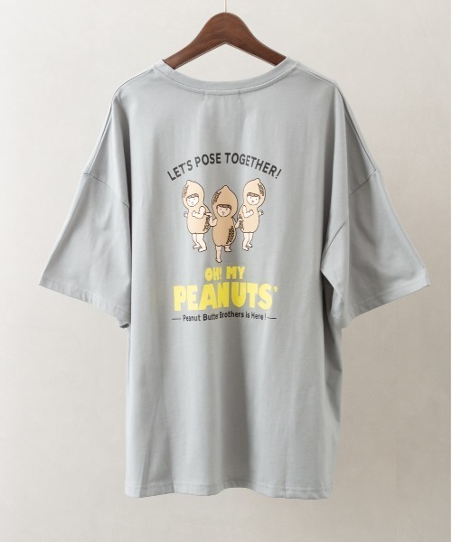 SpRay（スプレイ）の「ピーナッツプリントＴシャツ（Tシャツ/カットソー・レディース・オートミール/オフホワイト/ミント/ブラック/イエロー・FREE）」の4枚目の写真