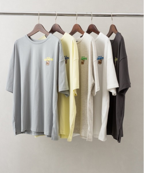 SpRay（スプレイ）の「ピーナッツプリントＴシャツ（Tシャツ/カットソー・レディース・オートミール/オフホワイト/ミント/ブラック/イエロー・FREE）」の6枚目の写真