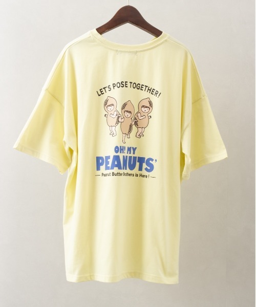 SpRay（スプレイ）の「ピーナッツプリントＴシャツ（Tシャツ/カットソー・レディース・オートミール/オフホワイト/ミント/ブラック/イエロー・FREE）」の14枚目の写真