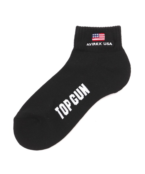 AVIREX(アヴィレックス)の「《直営店限定》TOP GUN LOW CREW SOCKS / トップガン ロウ クルー ソックス / AVIREX / アヴィレックス(ソックス/靴下・メンズ・ネイビー/ホワイト・F)」の3枚目の写真