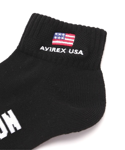 AVIREX(アヴィレックス)の「《直営店限定》TOP GUN LOW CREW SOCKS / トップガン ロウ クルー ソックス / AVIREX / アヴィレックス(ソックス/靴下・メンズ・ネイビー/ホワイト・F)」の5枚目の写真