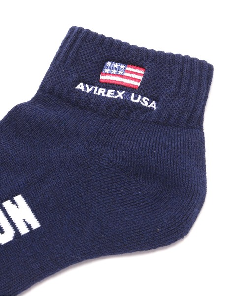 AVIREX(アヴィレックス)の「《直営店限定》TOP GUN LOW CREW SOCKS / トップガン ロウ クルー ソックス / AVIREX / アヴィレックス(ソックス/靴下・メンズ・ネイビー/ホワイト・F)」の8枚目の写真