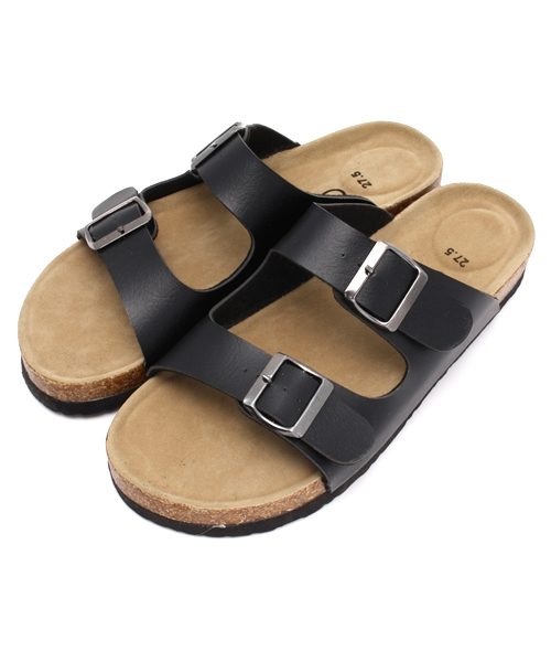 CIAOPANIC（チャオパニック）の「【Ciaopanic】　2ベルトサンダル（サンダル・メンズ・ブラック/ホワイト・27.5cm/27/26）」の2枚目の写真