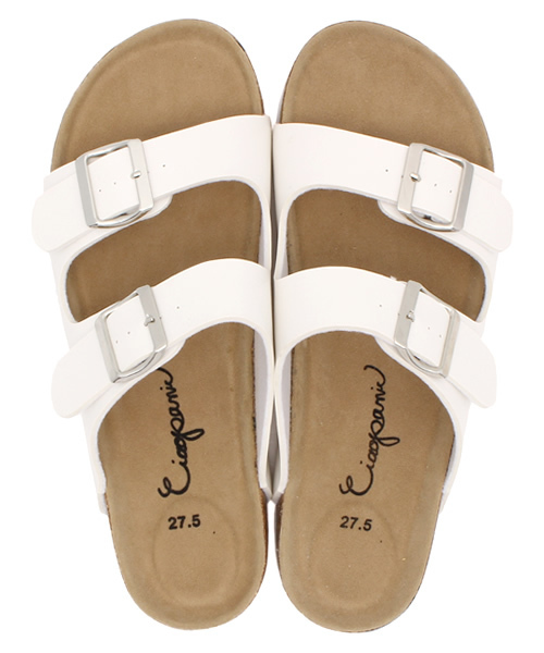 CIAOPANIC（チャオパニック）の「【Ciaopanic】　2ベルトサンダル（サンダル・メンズ・ブラック/ホワイト・27.5cm/27/26）」の4枚目の写真