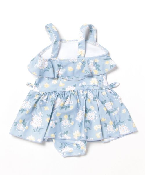 petit main（プティマイン）の「花柄ワンピース水着【SWIM】（水着・キッズ・オフホワイト/ブルーグレー・80ｃｍ/100cm/120cm/130cm/90cm/110cm）」の6枚目の写真