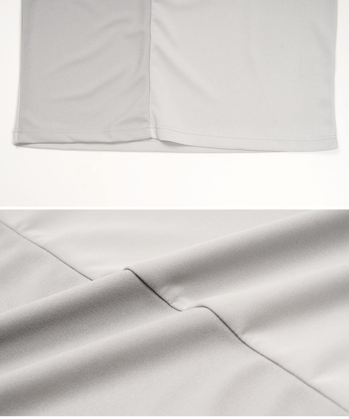 jiggys shop(ジギーズショップ)の「ポンチ×梨地 異素材切り替え Tシャツ(Tシャツ/カットソー・メンズ・オフホワイト/ライトグレー/ネイビー/ベージュ・LARGE/MEDIUM/X-LARGE)」の15枚目の写真
