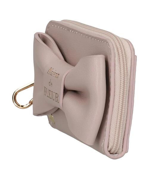 Maison de FLEUR リボン キーケース メゾン ド フルール Maison de FLEUR バイカラーリボンキー