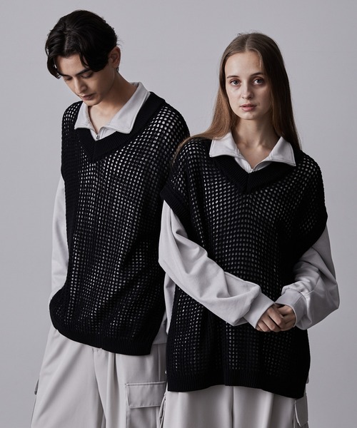 おまとめ ジャーナルスタンダード メッシュシャツ フレームワーク ニットベスト ジャガードクロス ニットベスト（ベスト）｜JOURNAL STANDARD