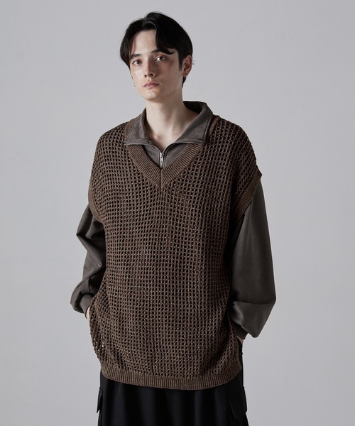 新品❗定価1万4千円越え❗【MISSEL】 グリーンニットベスト 綿混 (F) 新品❗定価1万4千円越え❗【MISSEL】 グリーンニットベスト 綿混 (F)