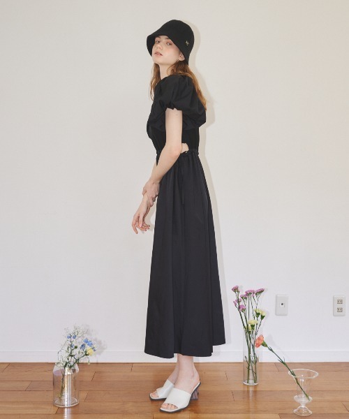 MIRO AMURETTE（ミロアミュレット）の「raglan volume onepiece/リブニットワンピース（ワンピース・レディース・ブラック・SMALL/MEDIUM）」の7枚目の写真