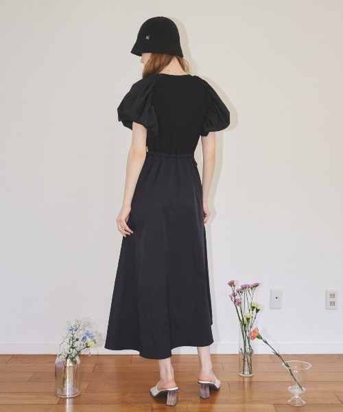 MIRO AMURETTE（ミロアミュレット）の「raglan volume onepiece/リブニットワンピース（ワンピース・レディース・ブラック・SMALL/MEDIUM）」の12枚目の写真