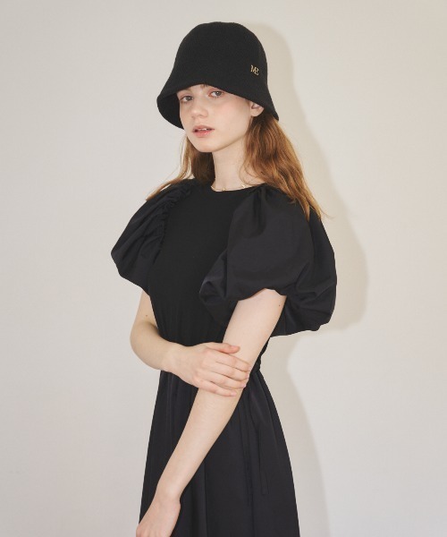 MIRO AMURETTE（ミロアミュレット）の「raglan volume onepiece/リブニットワンピース（ワンピース・レディース・ブラック・SMALL/MEDIUM）」の10枚目の写真