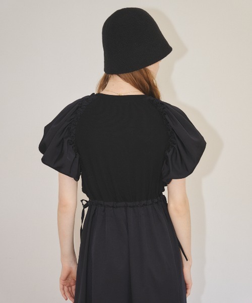 MIRO AMURETTE（ミロアミュレット）の「raglan volume onepiece/リブニットワンピース（ワンピース・レディース・ブラック・SMALL/MEDIUM）」の20枚目の写真