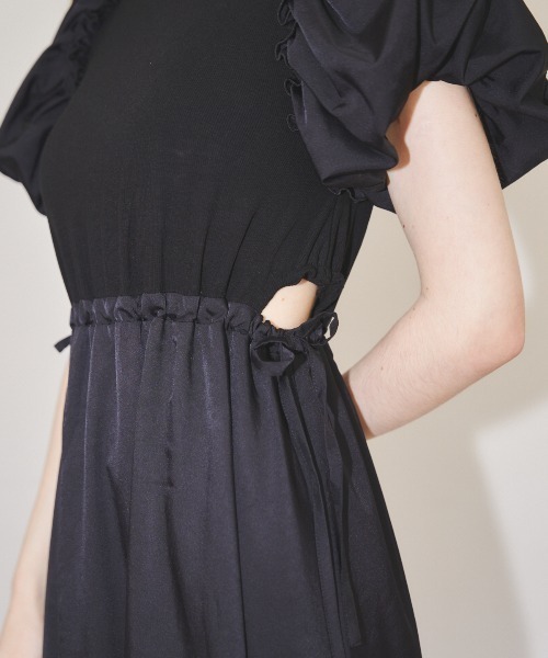 MIRO AMURETTE（ミロアミュレット）の「raglan volume onepiece/リブニットワンピース（ワンピース・レディース・ブラック・SMALL/MEDIUM）」の18枚目の写真