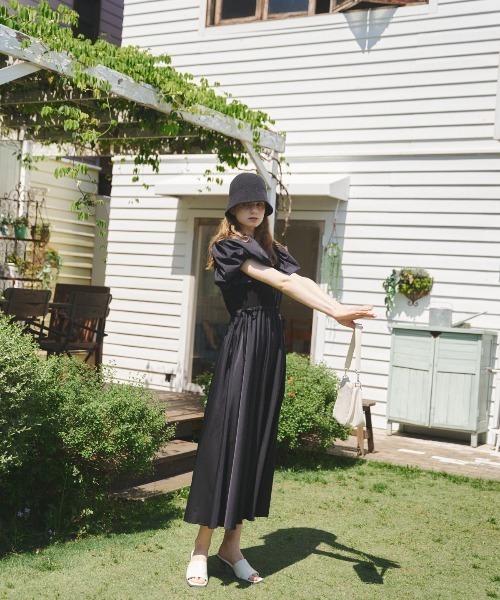 MIRO AMURETTE（ミロアミュレット）の「raglan volume onepiece/リブニットワンピース（ワンピース・レディース・ブラック・SMALL/MEDIUM）」の13枚目の写真