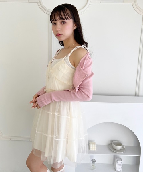 See by Chloe■ラミー ミニワンピース COEL Online Storeギャザーミニワンピース(36 ベージュ): DRESSES