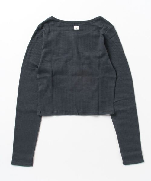 BILLABONG（ビラボン）の「BILLABONG/ビラボン ロンＴ ショート丈 ストレッチ素材 BD014-055（Tシャツ/カットソー・レディース・ホワイト/ブラック/ブルー・M/L）」の19枚目の写真