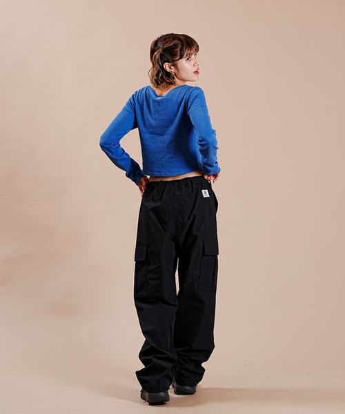 BILLABONG（ビラボン）の「BILLABONG/ビラボン ロンＴ ショート丈 ストレッチ素材 BD014-055（Tシャツ/カットソー・レディース・ホワイト/ブラック/ブルー・M/L）」の17枚目の写真