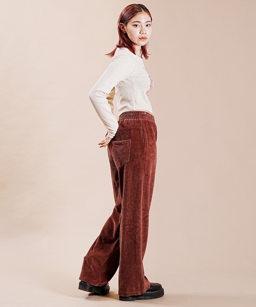 BILLABONG（ビラボン）の「BILLABONG/ビラボン ロンＴ ショート丈 ストレッチ素材 BD014-055（Tシャツ/カットソー・レディース・ホワイト/ブラック/ブルー・M/L）」の22枚目の写真