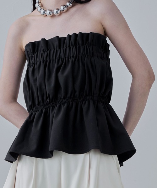 extreme cashmere belt ネイビー チューブトップ ベアトップ extreme cashmere belt ネイビー チューブトップ ベアトップ