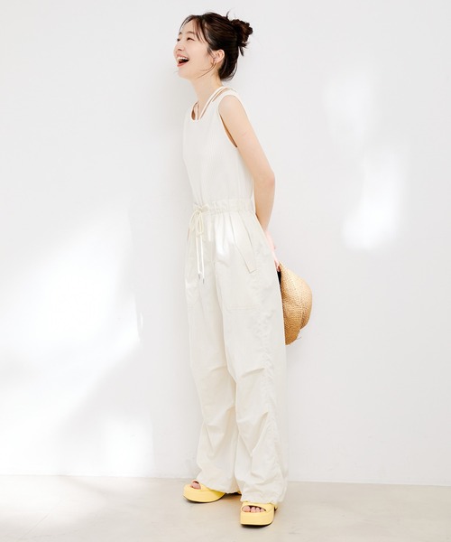 VIS（ビス）の「ネックストラップテレコリブタンクトップ（タンクトップ・レディース・オフホワイト/ブラウン系その他/ブルー系その他4・FREE）」の19枚目の写真