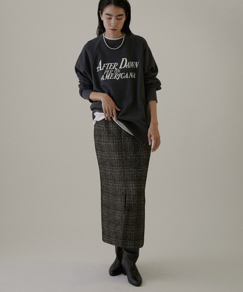 Americana サイドジップロゴスウェット AMERICANA（アメリカーナ）の「【Americana for SALON】サイド