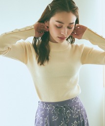 mysty woman | 袖ボタンタートルニット 972192(ニット/セーター)