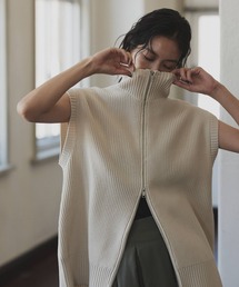 hellam | ハイネックニットベスト(ベスト)