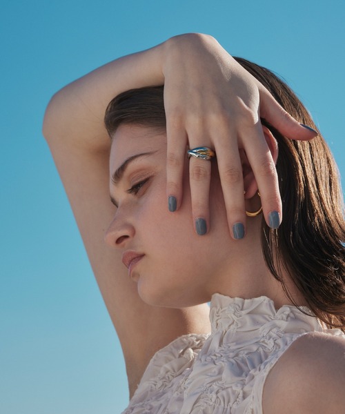 CENE（セネ）の「【CENE】セネ/トリプルウェブリング（リング・レディース・シルバー/ゴールド系その他/ゴールド・#13/#11/#9/#15/#7）」の17枚目の写真