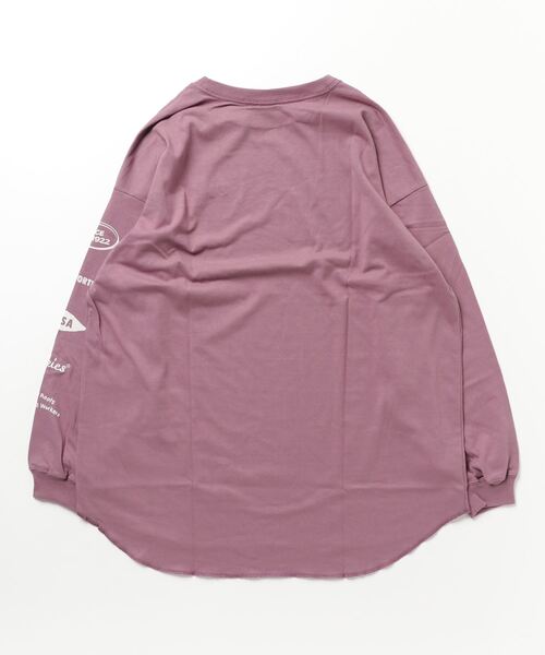 Dickies(ディッキーズ)の「Dickies ディッキーズ 長袖ロングTシャツ(Tシャツ/カットソー・レディース・オートミール/ライトグレー/ブラック/ピンク・フリー)」の11枚目の写真