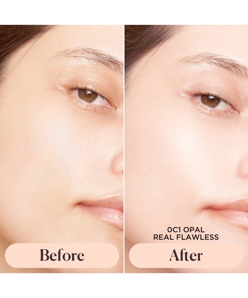 LAURA MERCIER（ローラメルシエ）の「リアル　フローレス　ウェイトレス　パーフェクティング　ファンデーション（ファンデーション・レディース・0C1（OPAL） 特に明るいピンクオークル/2C2 SOFT SAND 中間的なピンクオークル/1W1 CASHMEREやや明るいベージュオークル/1N2（VANILLE） やや明るめのオークル/1C2 CHIFFON やや明るめのピンクオークル/0N1 SILK/2N1 CASHEW・FREE）」の8枚目の写真