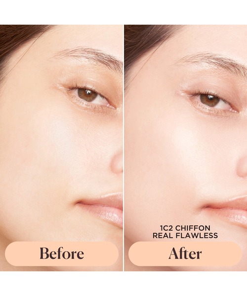 LAURA MERCIER（ローラメルシエ）の「リアル　フローレス　ウェイトレス　パーフェクティング　ファンデーション（ファンデーション・レディース・0C1（OPAL） 特に明るいピンクオークル/2C2 SOFT SAND 中間的なピンクオークル/1W1 CASHMEREやや明るいベージュオークル/1N2（VANILLE） やや明るめのオークル/1C2 CHIFFON やや明るめのピンクオークル/0N1 SILK/2N1 CASHEW・FREE）」の9枚目の写真