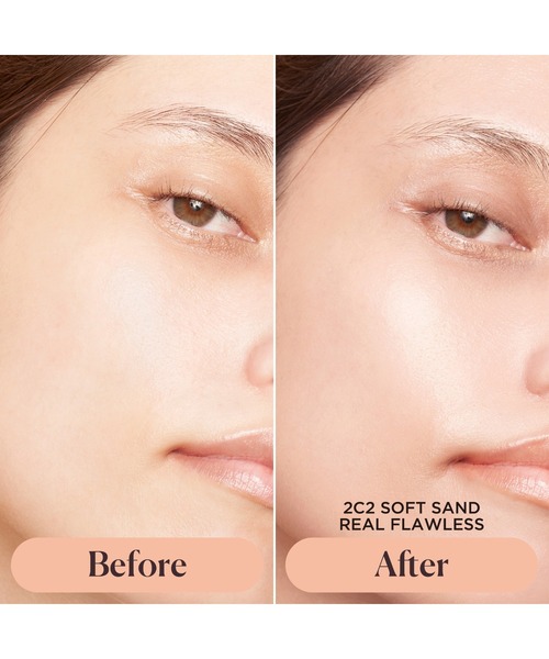 LAURA MERCIER（ローラメルシエ）の「リアル　フローレス　ウェイトレス　パーフェクティング　ファンデーション（ファンデーション・レディース・0C1（OPAL） 特に明るいピンクオークル/2C2 SOFT SAND 中間的なピンクオークル/1W1 CASHMEREやや明るいベージュオークル/1N2（VANILLE） やや明るめのオークル/1C2 CHIFFON やや明るめのピンクオークル/0N1 SILK/2N1 CASHEW・FREE）」の12枚目の写真