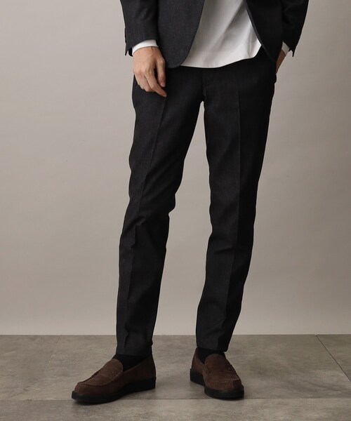 THE SHOP TK （ザ ショップ ティーケー ）の「◆【セットアップ対応可/色落ちしにくい】ストレッチデニムスラックス（デニムパンツ・メンズ・ブルー系その他/ブラック・03/02/01/04）」の2枚目の写真