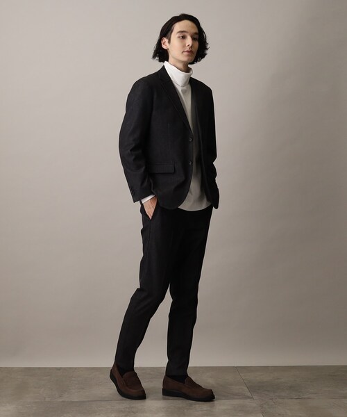 THE SHOP TK （ザ ショップ ティーケー ）の「◆【セットアップ対応可/色落ちしにくい】ストレッチデニムスラックス（デニムパンツ・メンズ・ブルー系その他/ブラック・03/02/01/04）」の6枚目の写真