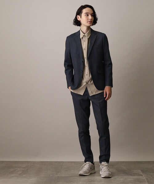 THE SHOP TK （ザ ショップ ティーケー ）の「◆【セットアップ対応可/色落ちしにくい】ストレッチデニムスラックス（デニムパンツ・メンズ・ブルー系その他/ブラック・03/02/01/04）」の8枚目の写真