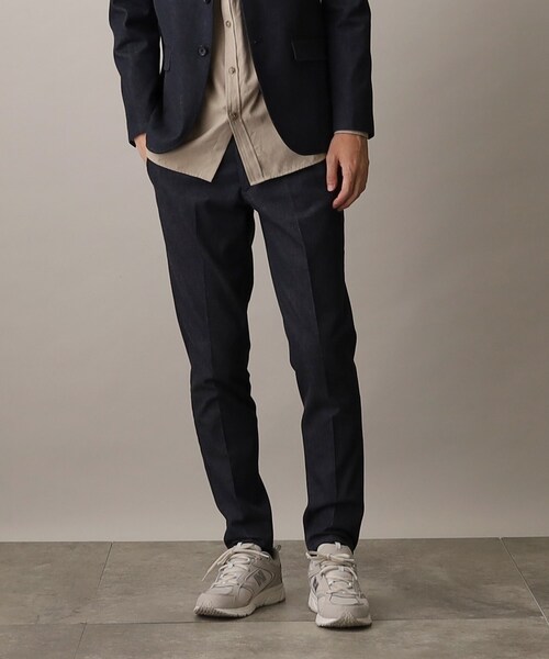THE SHOP TK （ザ ショップ ティーケー ）の「◆【セットアップ対応可/色落ちしにくい】ストレッチデニムスラックス（デニムパンツ・メンズ・ブルー系その他/ブラック・03/02/01/04）」の10枚目の写真