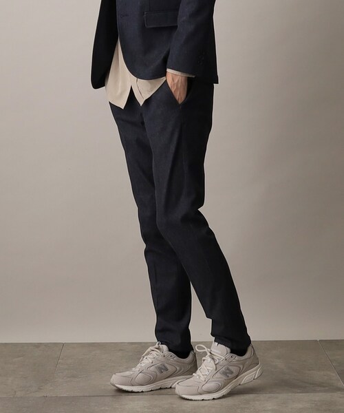 THE SHOP TK （ザ ショップ ティーケー ）の「◆【セットアップ対応可/色落ちしにくい】ストレッチデニムスラックス（デニムパンツ・メンズ・ブルー系その他/ブラック・03/02/01/04）」の11枚目の写真