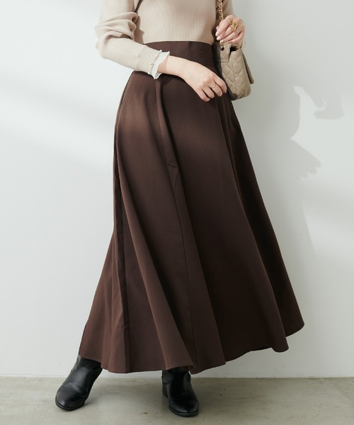 natural couture(ナチュラルクチュール)の「ハイウエストサーキュラースカート(スカート・レディース・その他2/ボルドー/ブラウン/その他1/スミクロ・LARGE/MEDIUM)」の19枚目の写真